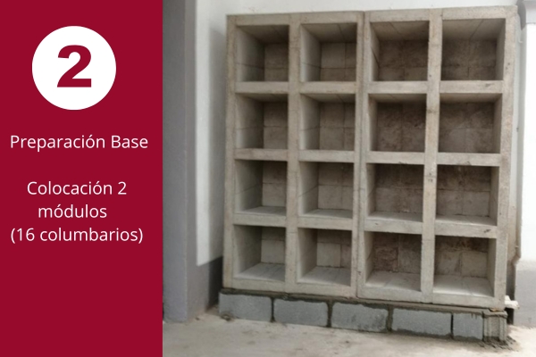 Columbarios hormigon instalados